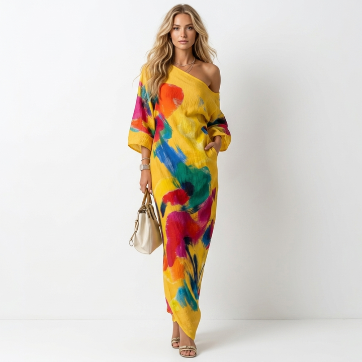 Doina - Rochie artistică cu un umăr
