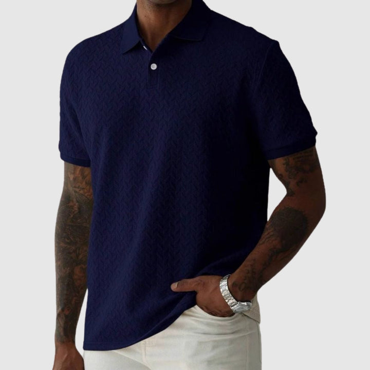 Vince – Tricou polo structurat