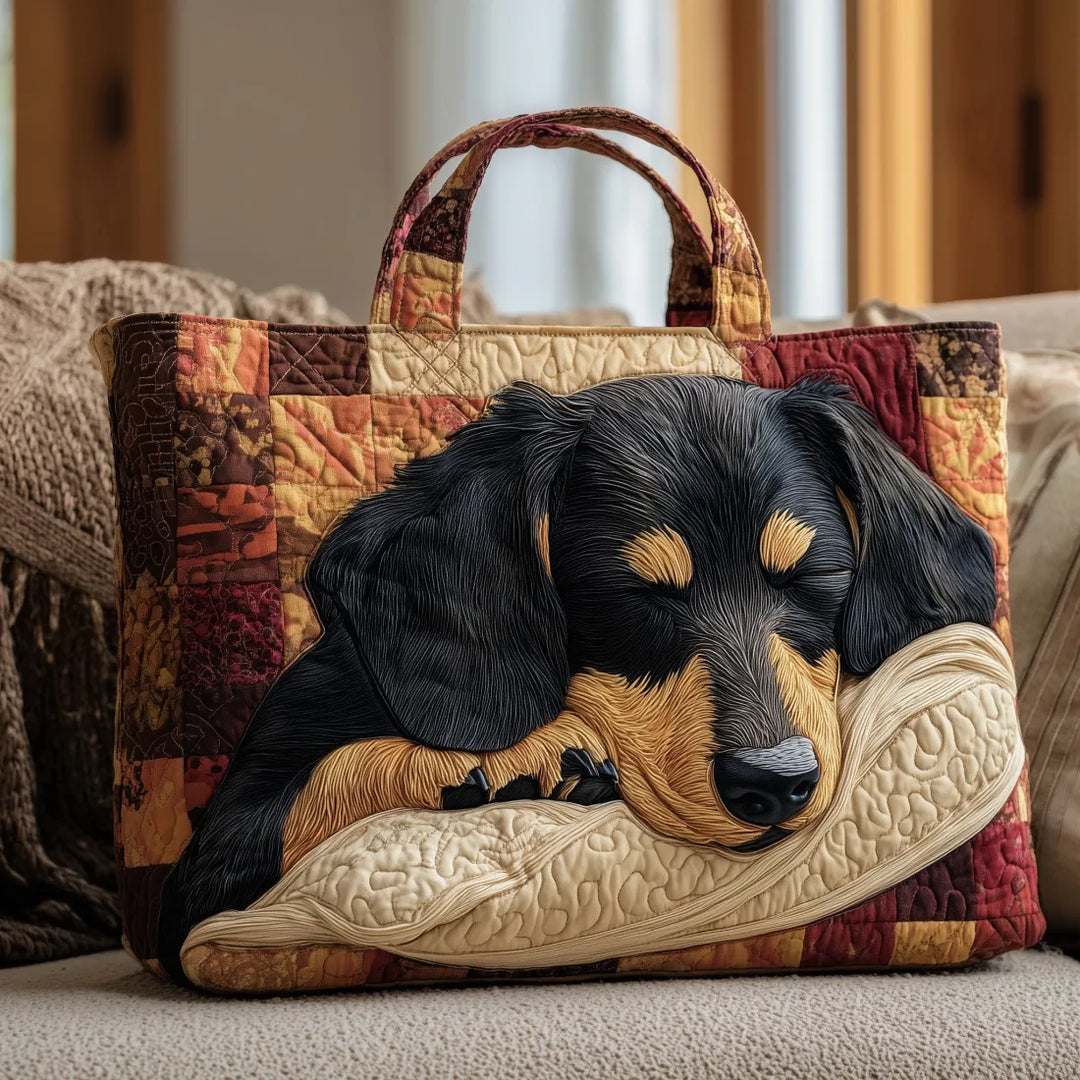 Geantă Tote Dachshund Handmade