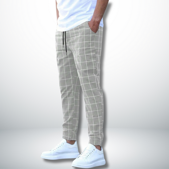Vlad | Pantaloni confortabili cu model în carouri