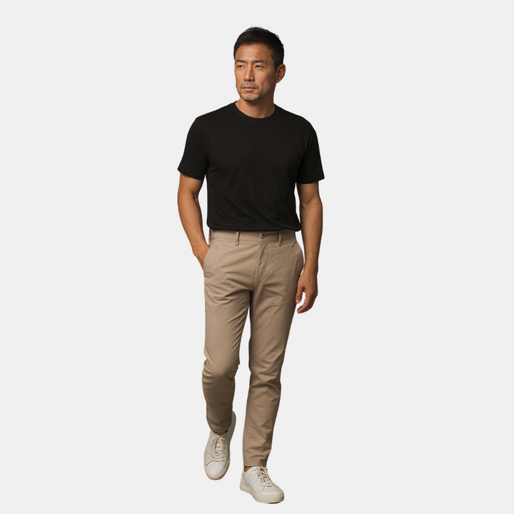 Silviu | Pantaloni chino din bumbac premium
