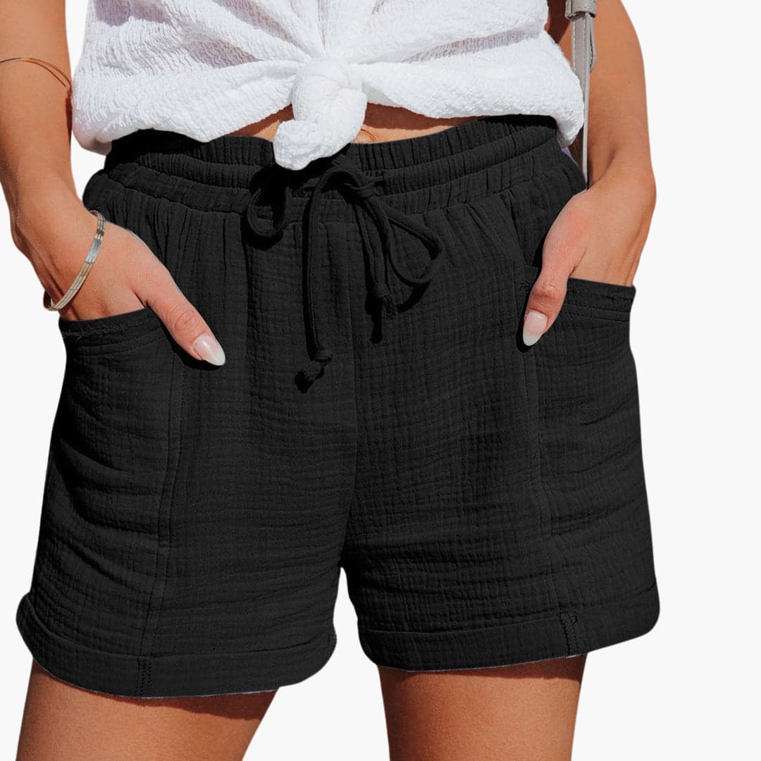 Emma | Pantaloni Scurți Casual cu Șnur Elegant