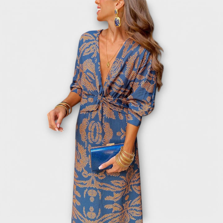 Oriana - Rochie elegantă cu mâneci lungi