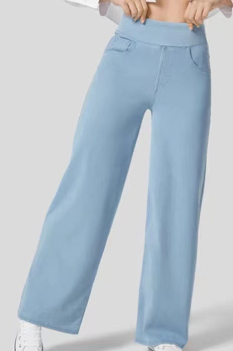 Solène - Jeans cu Picior Larg Fit Relaxed