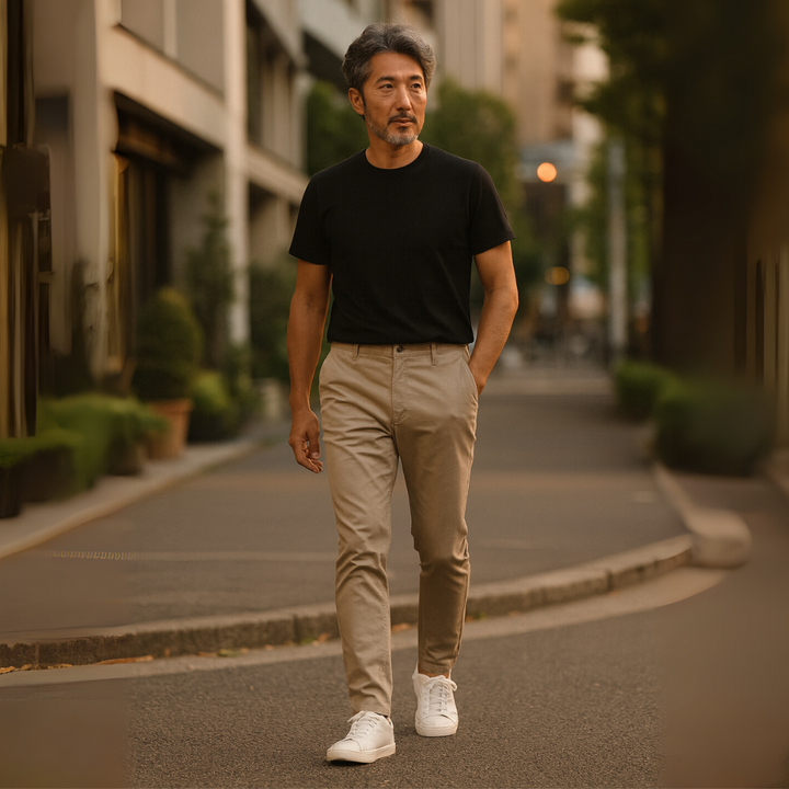 Silviu | Pantaloni chino din bumbac premium