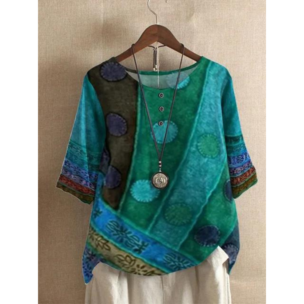 Valerie - Top boho colorat