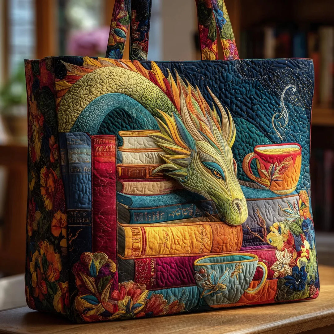 Geantă de umăr cu cărți și căni Dragon