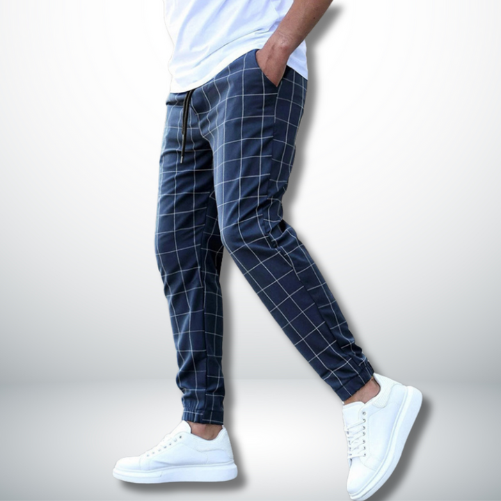 Vlad | Pantaloni confortabili cu model în carouri