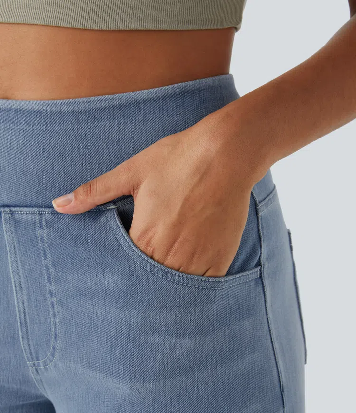 Solène - Jeans cu Picior Larg Fit Relaxed