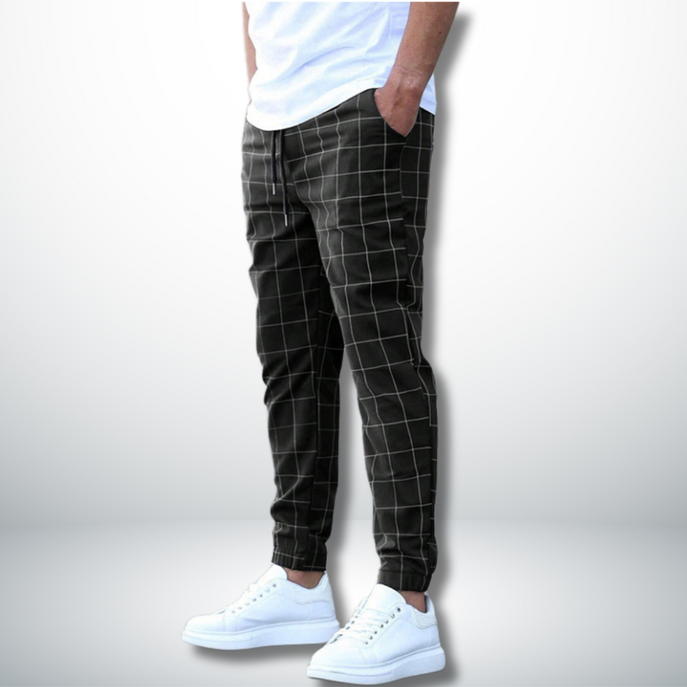 Vlad | Pantaloni confortabili cu model în carouri