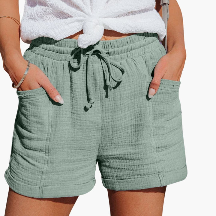 Emma | Pantaloni Scurți Casual cu Șnur Elegant