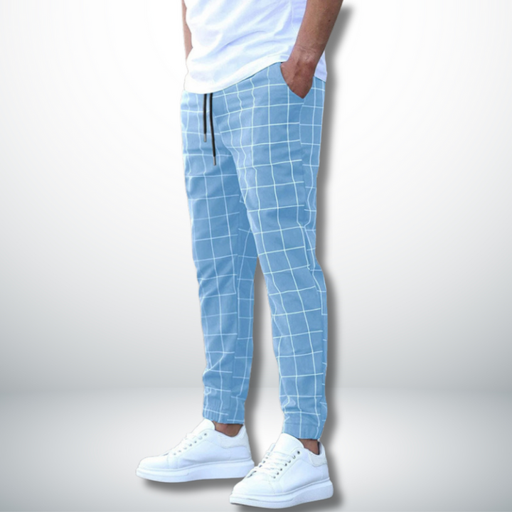 Vlad | Pantaloni confortabili cu model în carouri