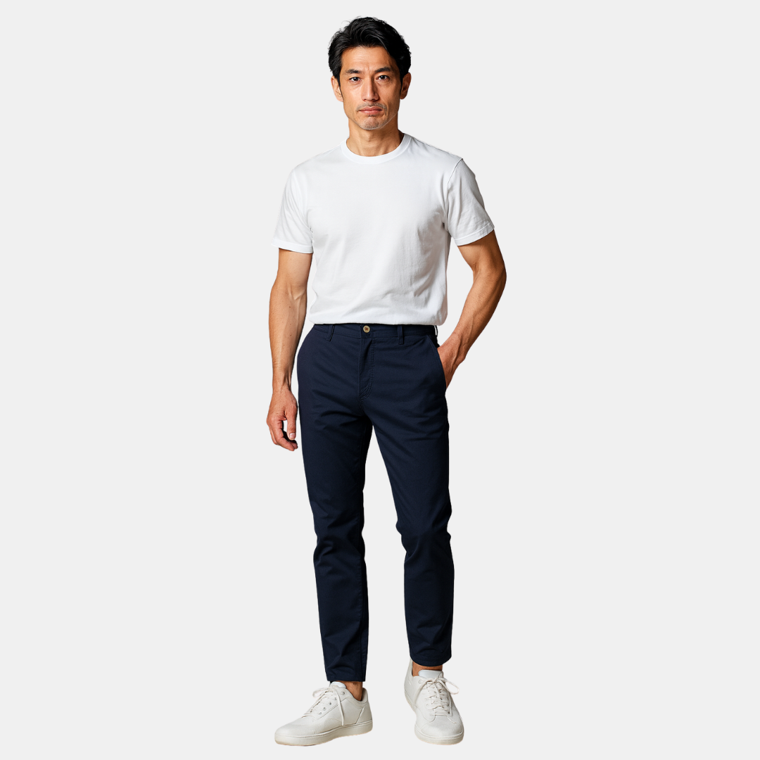 Silviu | Pantaloni chino din bumbac premium