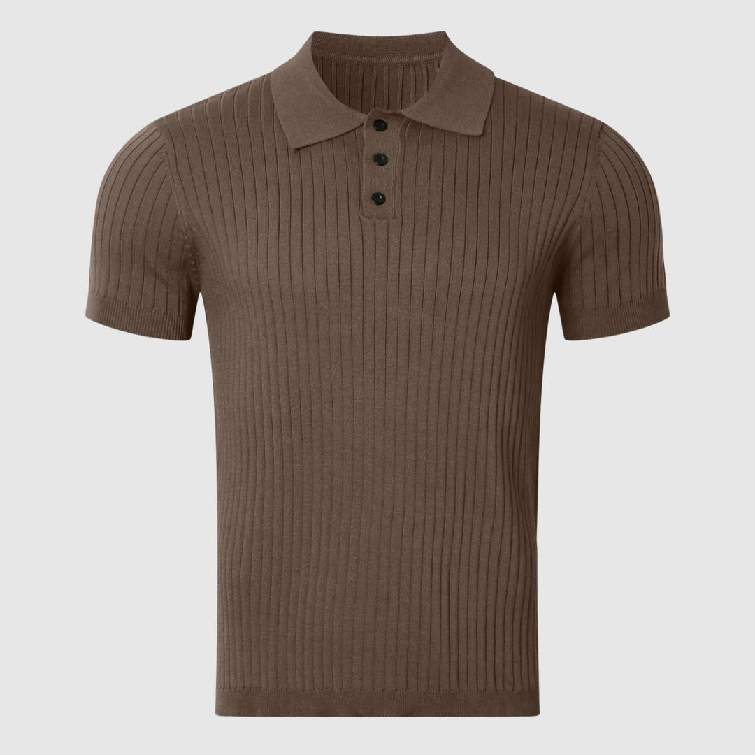 Benedek – Tricou cu model de pește și nasture