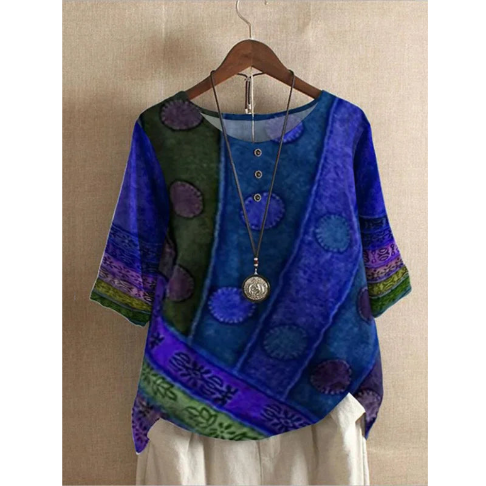 Valerie - Top boho colorat