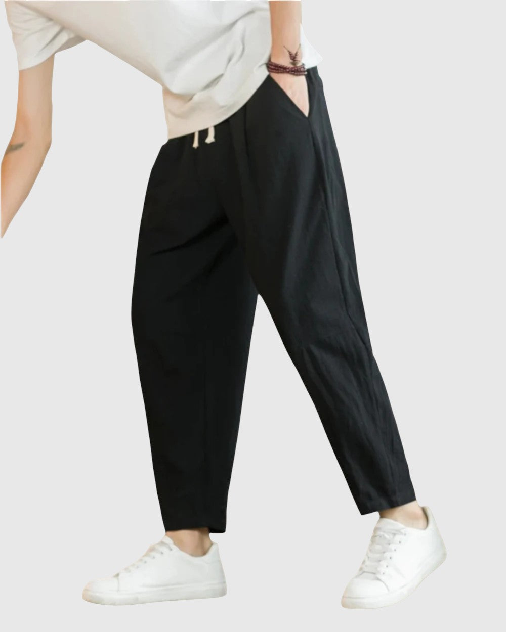 Octavian | Pantaloni din Bumbac Roma