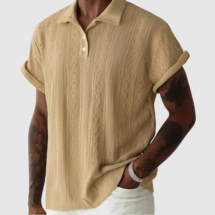 Marian | Tivadar – Tricou fin din tricot cu design texturat
