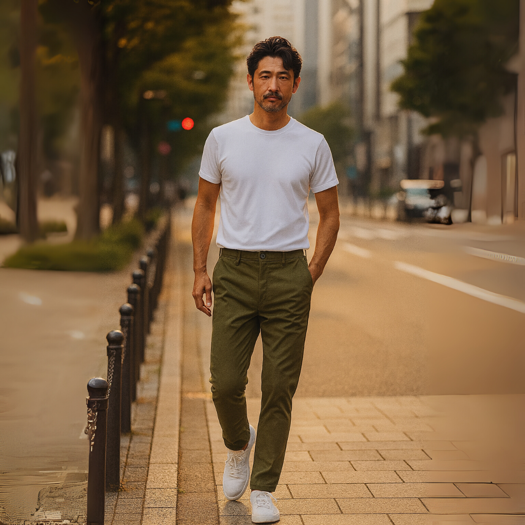 Silviu | Pantaloni chino din bumbac premium