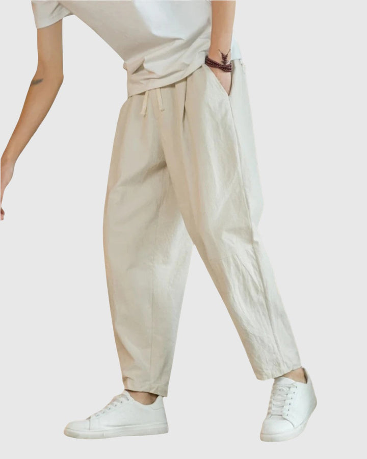Octavian | Pantaloni din Bumbac Roma