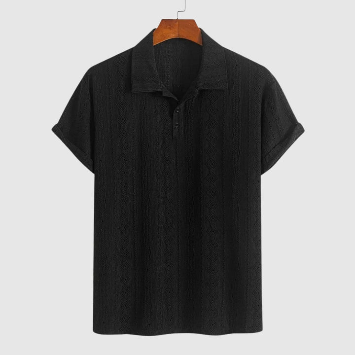 Tivadar – Tricou fin din tricot cu design texturat