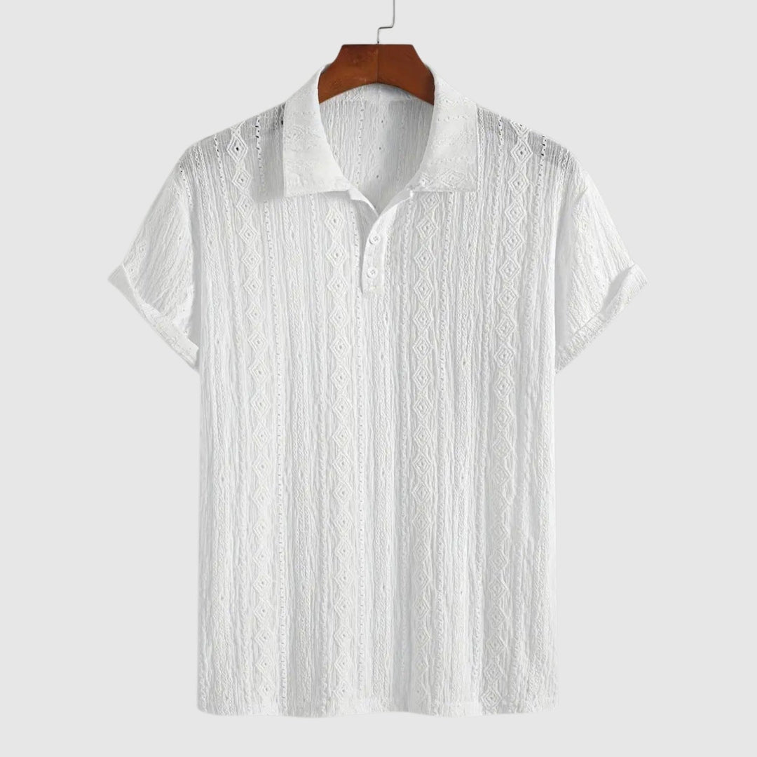 Tivadar – Tricou fin din tricot cu design texturat
