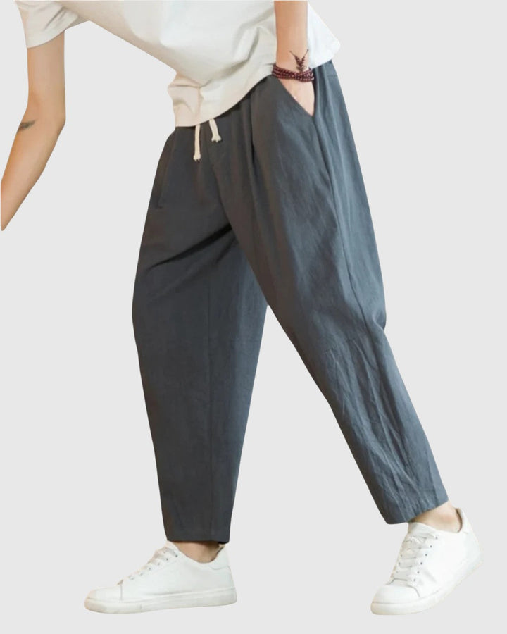 Octavian | Pantaloni din Bumbac Roma
