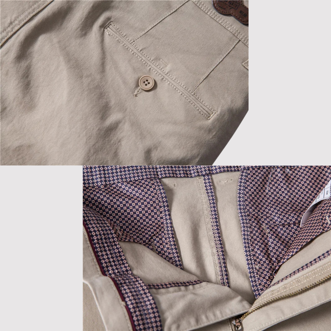 Silviu | Pantaloni chino din bumbac premium