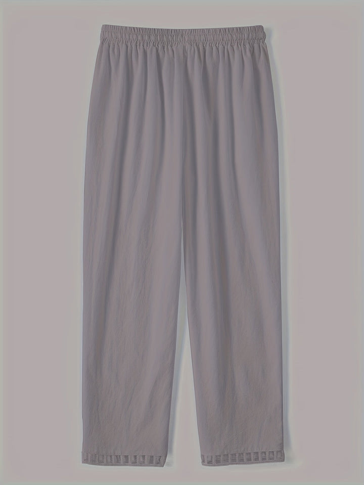 Wren – Pantaloni Cropped Relax cu Detalii în Contrast