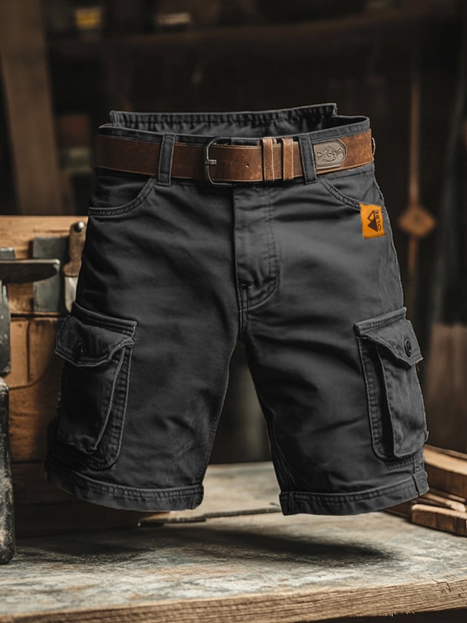 Adam | Pantaloni cargo vintage pentru bărbați, cu croială relaxată și buzunare