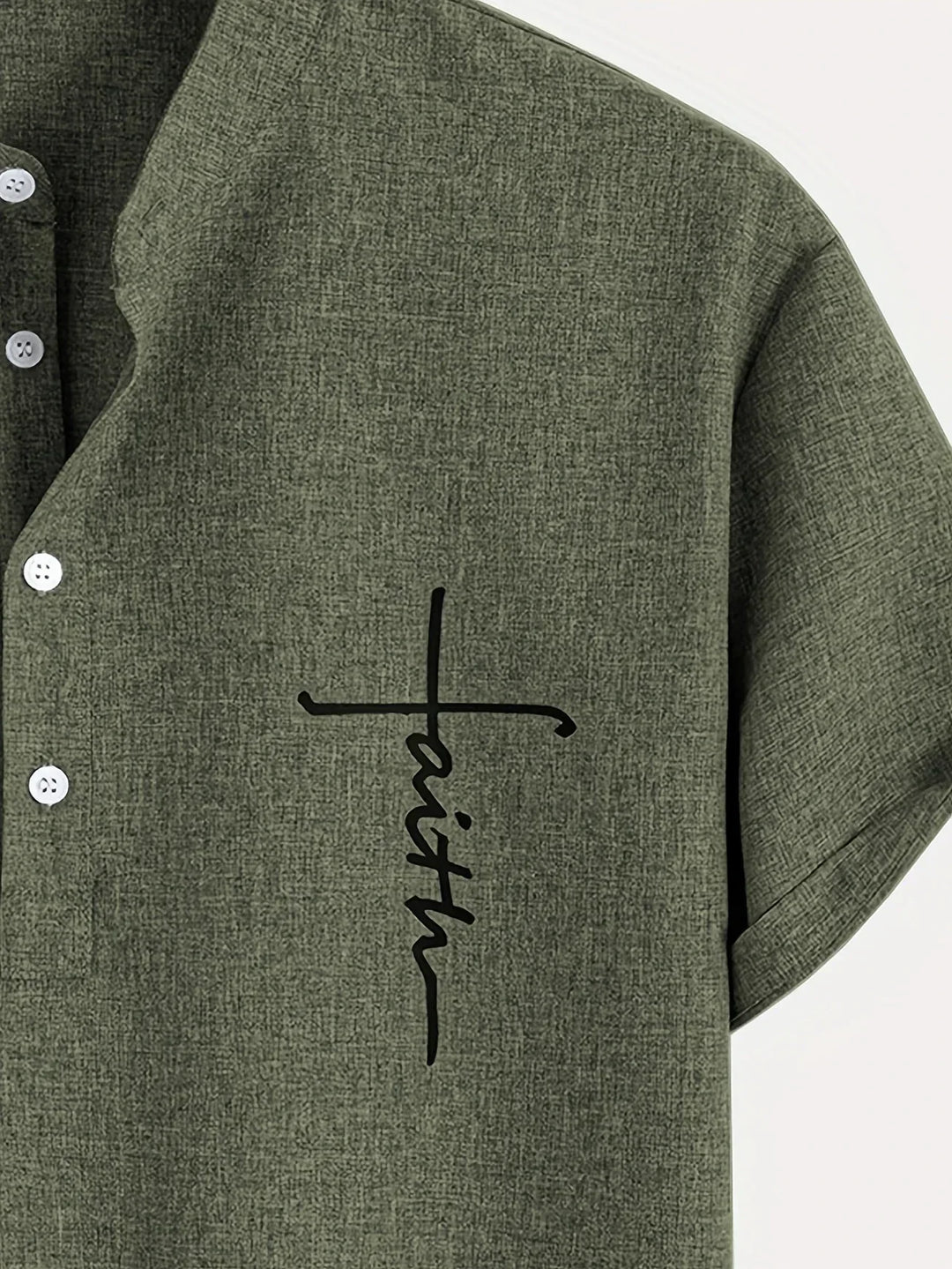 Elliott – Elegantní krátký rukáv košile s stojáčkem