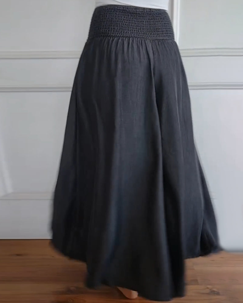 Jasper | Pantaloni cu Talie Înaltă Smock