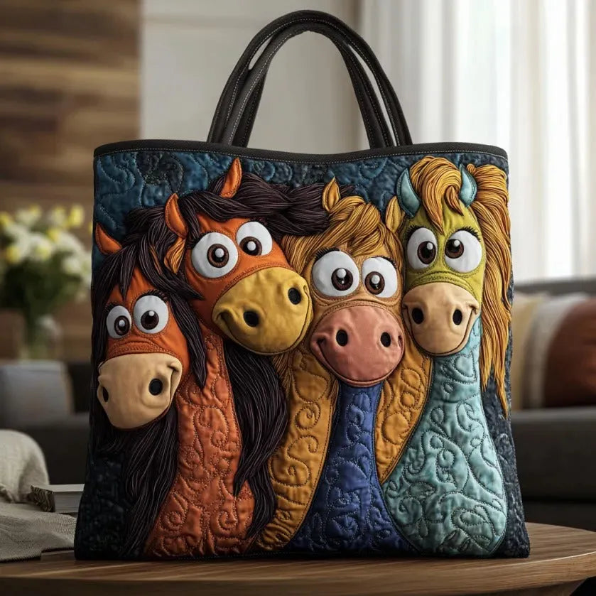 Geantă Tote Handmade pentru Ponei