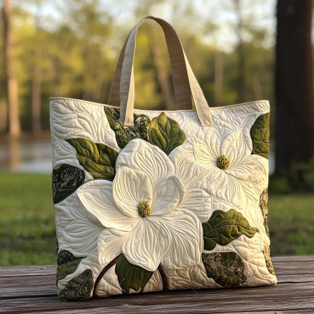 Geantă de mână cu model floral, matlasată