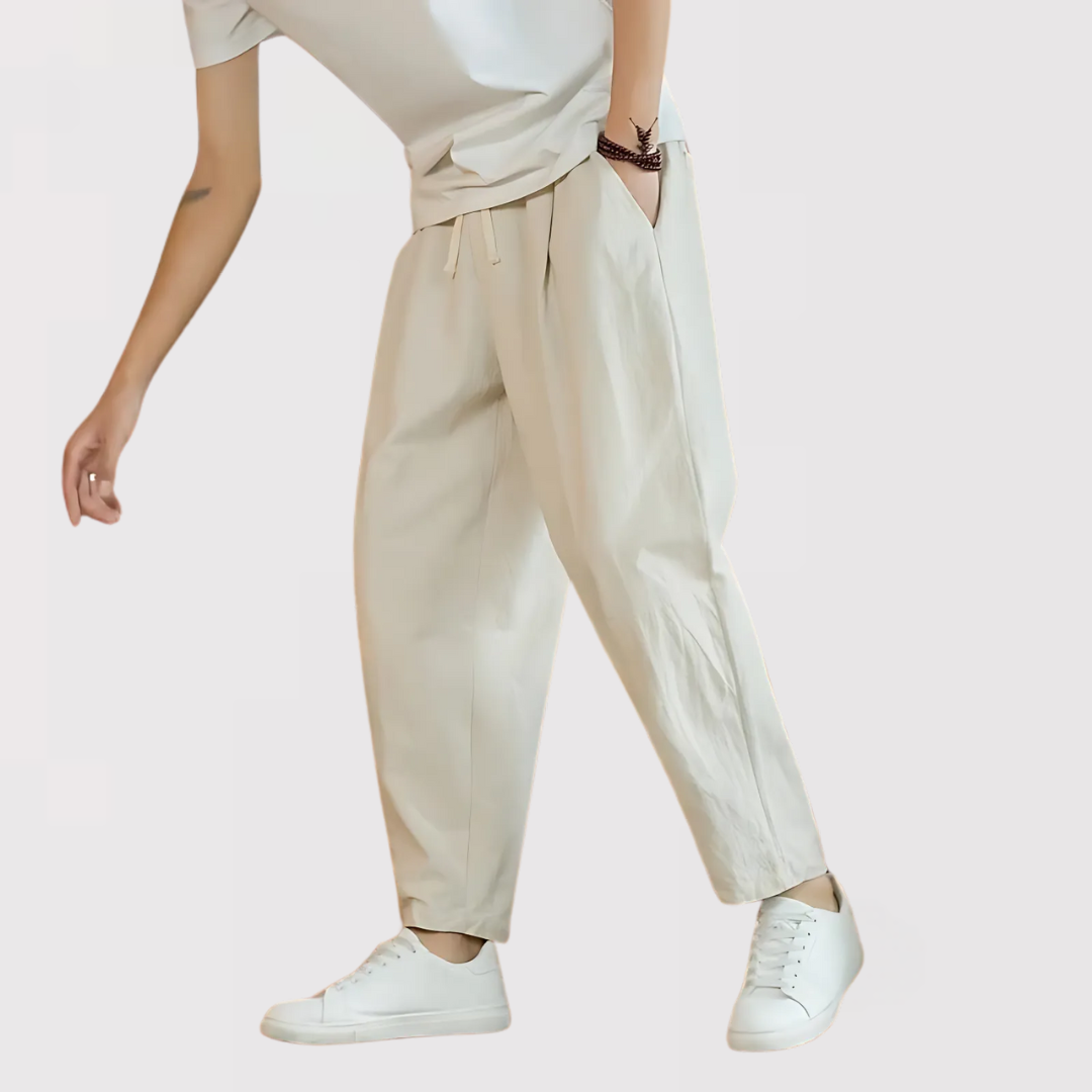 Marian | Pantaloni clasici din in
