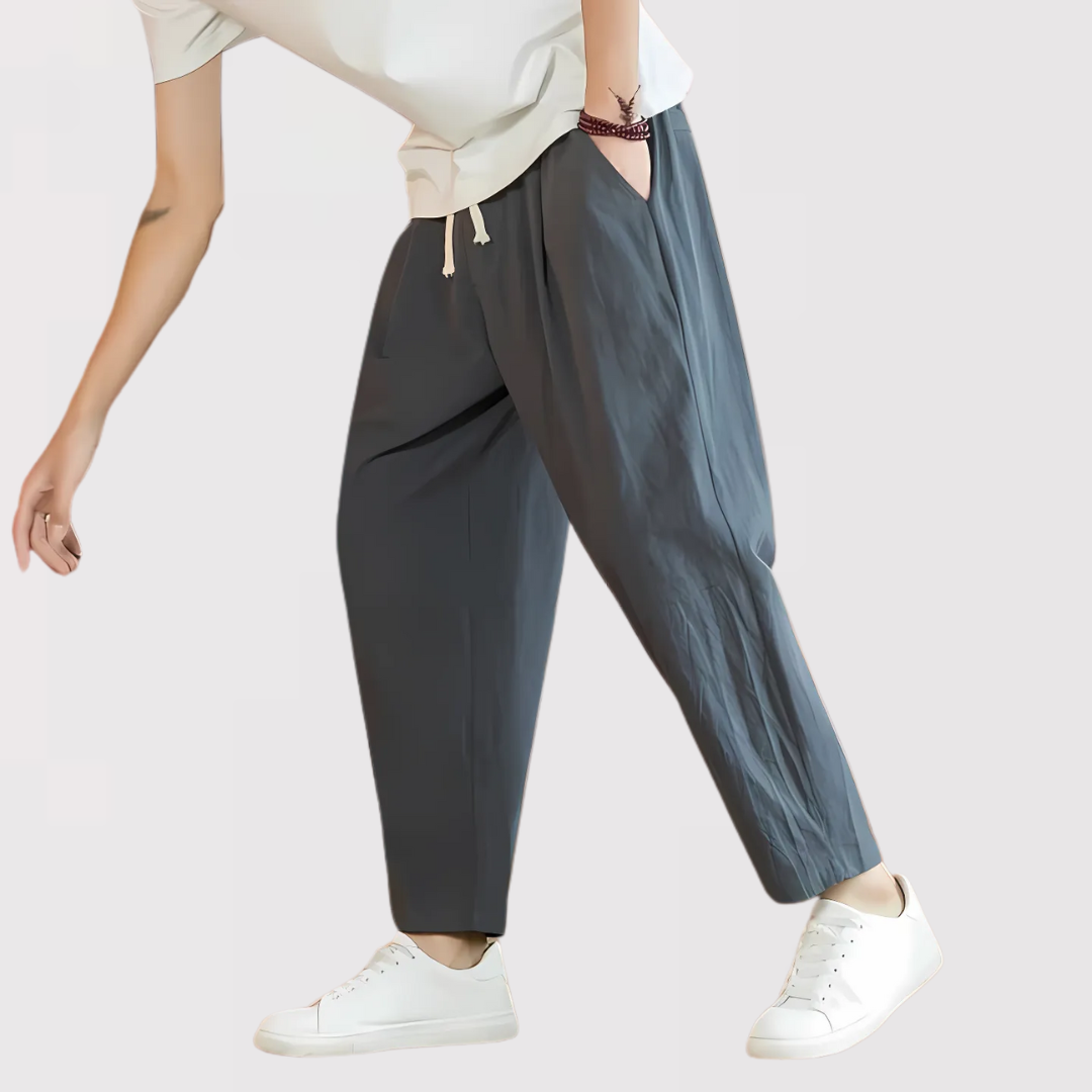 Marian | Pantaloni clasici din in