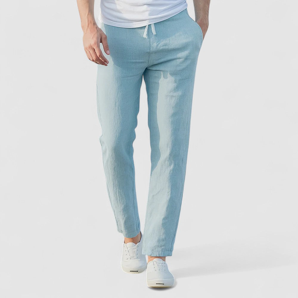 Ioan | Pantaloni din in bumbac respirabil