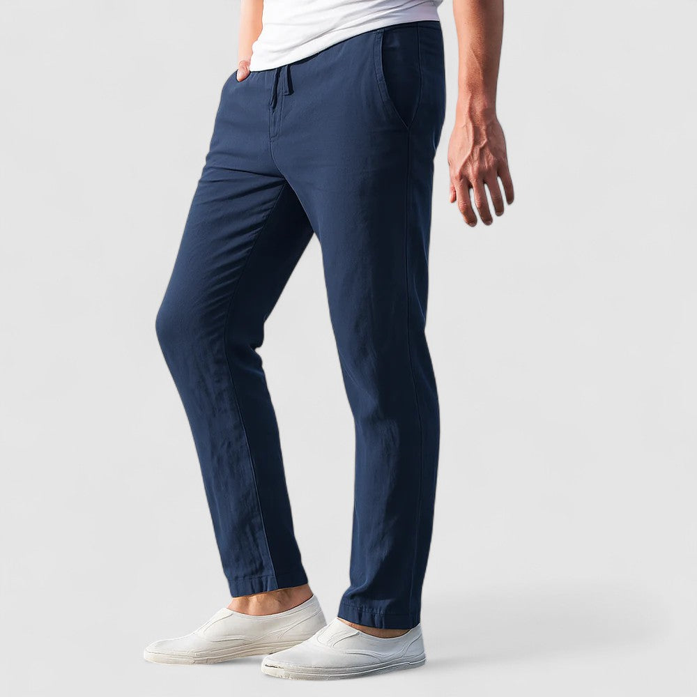 Ioan | Pantaloni din in bumbac respirabil