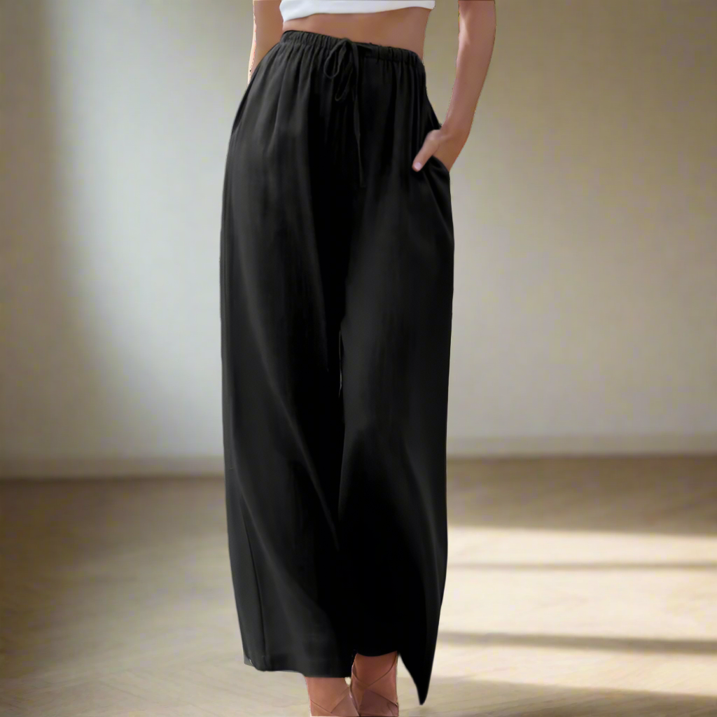 Liam | Pantaloni de Vară cu Picior Larg