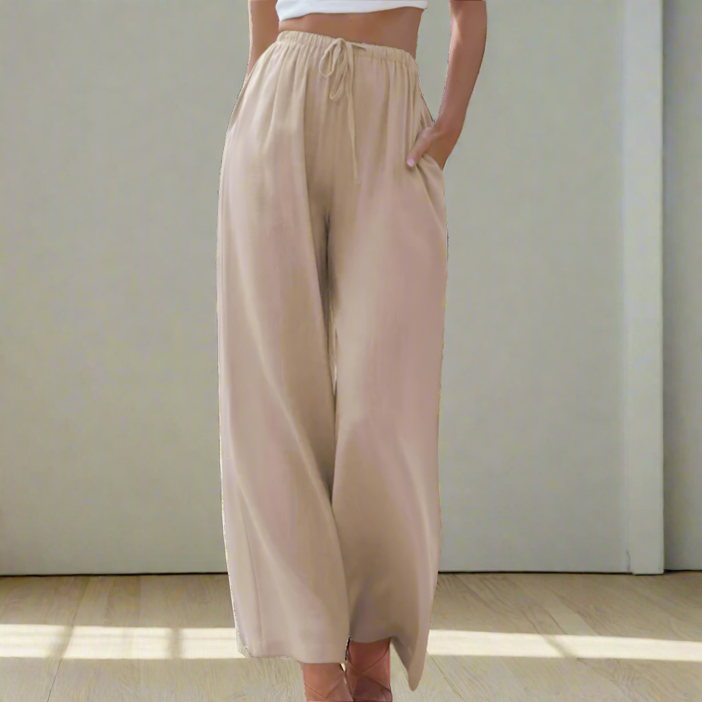 Liam | Pantaloni de Vară cu Picior Larg
