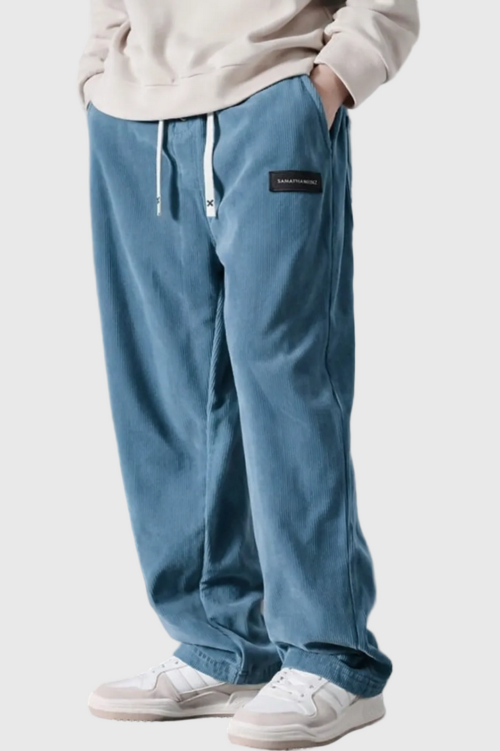 Emil | Pantaloni de Catifea Semisă
