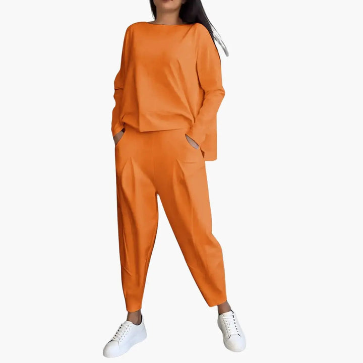 Yvonne | Set de două piese cu guler rotund