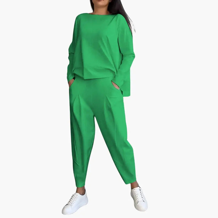 Yvonne | Set de două piese cu guler rotund