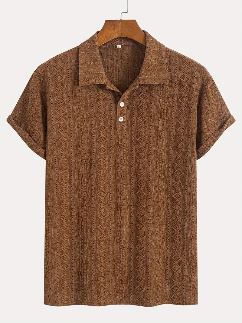 Tivadar – Tricou fin din tricot cu design texturat