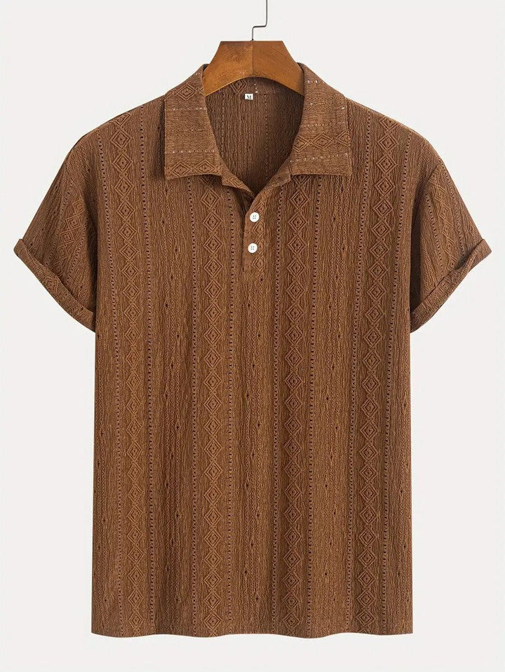 Tivadar – Tricou fin din tricot cu design texturat