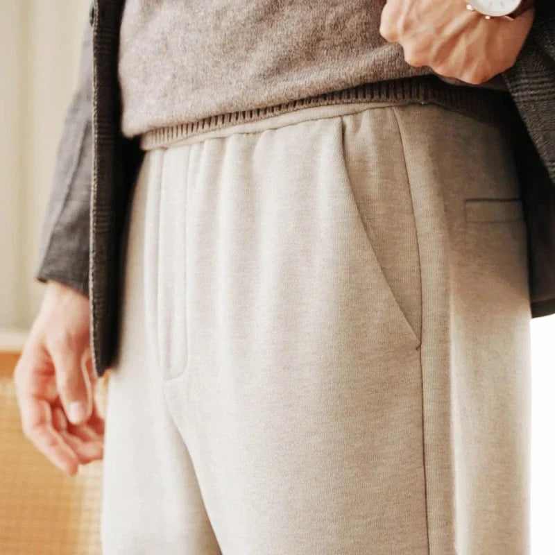 Ilie | Jiro – Pantaloni din lână tricotată slim fit