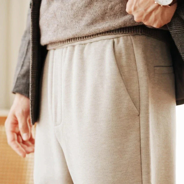 Ilie | Jiro – Pantaloni din lână tricotată slim fit