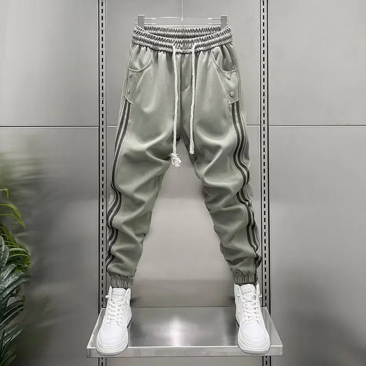 Dorin | Pantaloni jogger elastici cu dungi