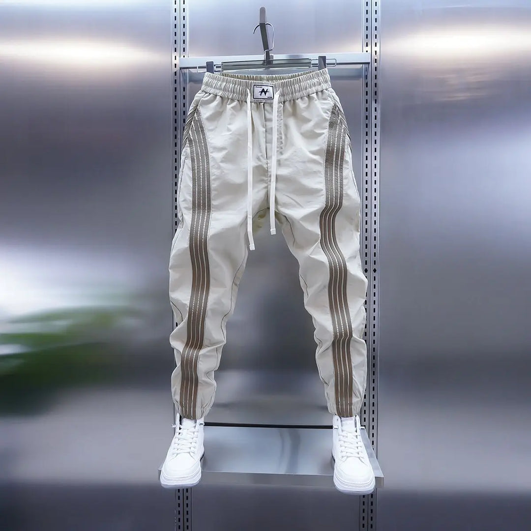 Robert | Pantaloni sport de lux cu dungi
