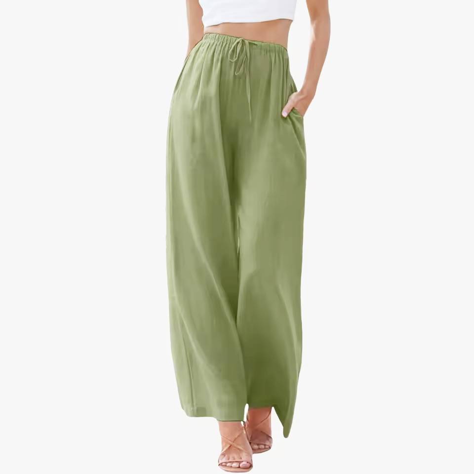 Liam | Pantaloni de Vară cu Picior Larg