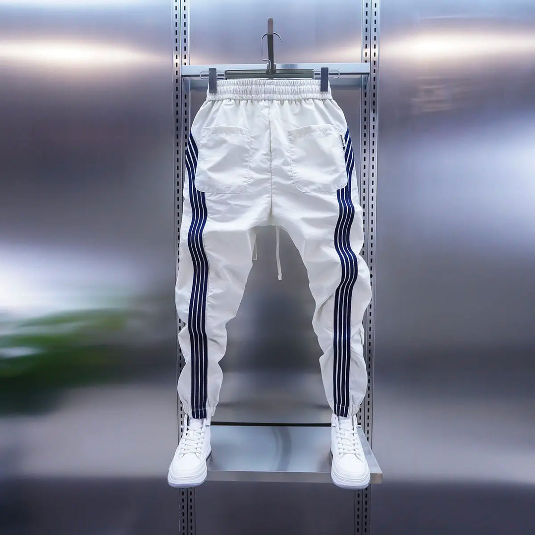 Robert | Pantaloni sport de lux cu dungi